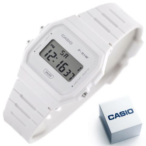 Casio ZEGAREK UNISEX CASIO F-91WB-7A + BOX Casio ZEGAREK UNISEX CASIO F-91WB-7A + BOX
