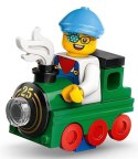 71045 - LEGO Minifigures - MAŁY MIŁOŚNIK POCIĄGÓW col25-10 / Seria 25 LEGO