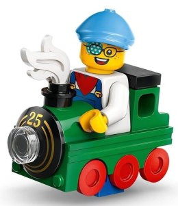 71045 - LEGO Minifigures - MAŁY MIŁOŚNIK POCIĄGÓW col25-10 / Seria 25 LEGO