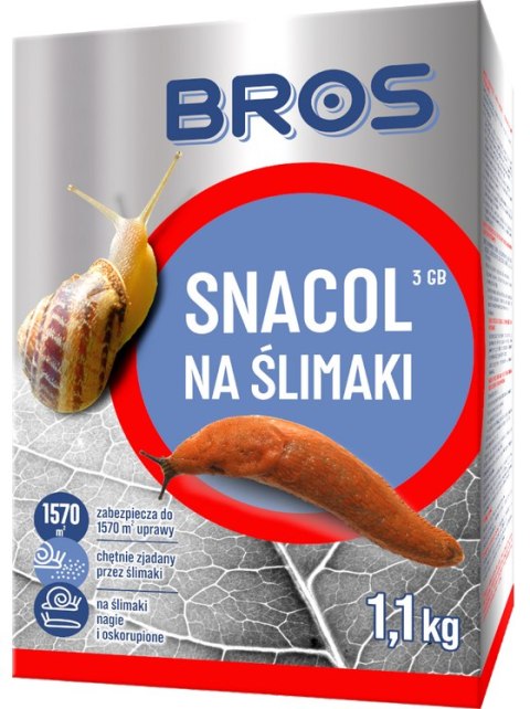 BROS - Snacol 3GB zwalcza ślimaki 1kg (karton) BROS BROS - Snacol 3GB zwalcza ślimaki 1kg (karton) BROS