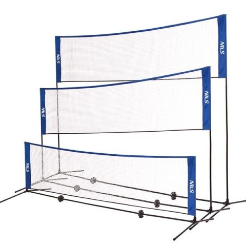 NT7111 3W1 SIATKA MULTIFUNKCYJNA BADMINTON+TENIS+SIATKÓWKA NILS NILS NT7111 3W1 SIATKA MULTIFUNKCYJNA BADMINTON+TENIS+SIATKÓWKA NILS NILS