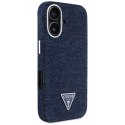 Guess Nakładka HC MagSafe FW Denim Triangle Logo do iPhone 16 Niebieska CG Mobile SAS
