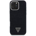 Guess Nakładka HC MagSafe FW Denim Triangle Logo do iPhone 16 Pro Max Czarna CG Mobile SAS