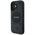 Guess Nakładka HC MagSafe PU 4G Circle with Classic Logo do iPhone 16 Czarna CG Mobile SAS