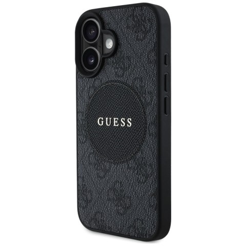 Guess Nakładka HC MagSafe PU 4G Circle with Classic Logo do iPhone 16 Czarna CG Mobile SAS Guess Nakładka HC MagSafe PU 4G Circle with Classic Logo do iPhone 16 Czarna CG Mobile SAS