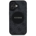 Guess Nakładka HC MagSafe PU 4G Circle with Classic Logo do iPhone 16 Czarna CG Mobile SAS