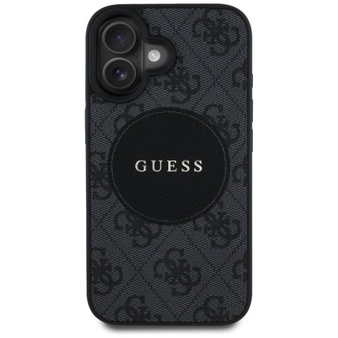Guess Nakładka HC MagSafe PU 4G Circle with Classic Logo do iPhone 16 Czarna CG Mobile SAS Guess Nakładka HC MagSafe PU 4G Circle with Classic Logo do iPhone 16 Czarna CG Mobile SAS