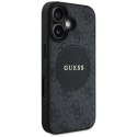 Guess Nakładka HC MagSafe PU 4G Circle with Classic Logo do iPhone 16 Czarna CG Mobile SAS
