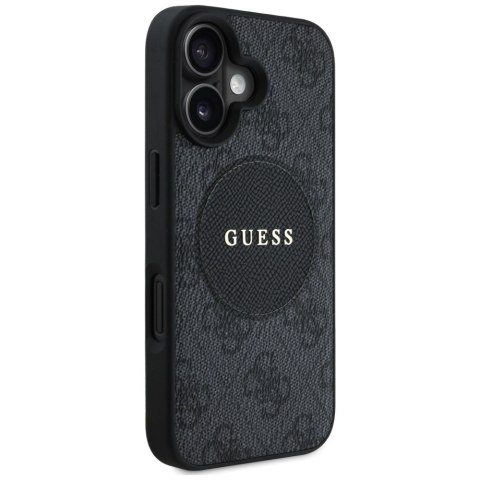 Guess Nakładka HC MagSafe PU 4G Circle with Classic Logo do iPhone 16 Czarna CG Mobile SAS Guess Nakładka HC MagSafe PU 4G Circle with Classic Logo do iPhone 16 Czarna CG Mobile SAS