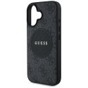 Guess Nakładka HC MagSafe PU 4G Circle with Classic Logo do iPhone 16 Czarna CG Mobile SAS