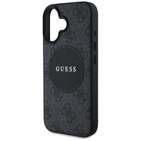 Guess Nakładka HC MagSafe PU 4G Circle with Classic Logo do iPhone 16 Czarna CG Mobile SAS Guess Nakładka HC MagSafe PU 4G Circle with Classic Logo do iPhone 16 Czarna CG Mobile SAS