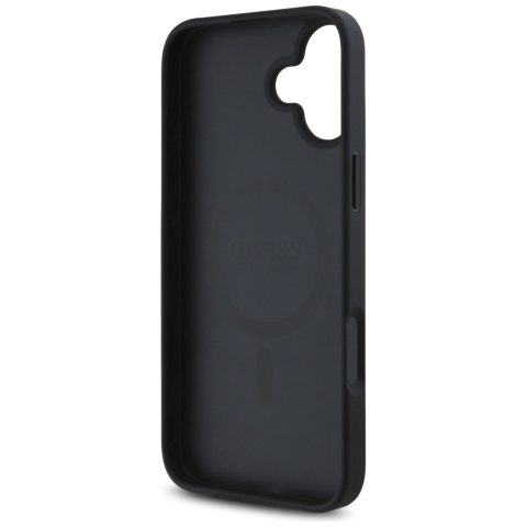 Guess Nakładka HC MagSafe PU 4G Circle with Classic Logo do iPhone 16 Czarna CG Mobile SAS Guess Nakładka HC MagSafe PU 4G Circle with Classic Logo do iPhone 16 Czarna CG Mobile SAS