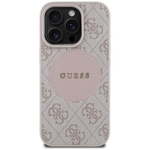 Guess Nakładka HC MagSafe PU 4G Circle with Classic Logo do iPhone 16 Pro Różowa CG Mobile SAS Guess Nakładka HC MagSafe PU 4G Circle with Classic Logo do iPhone 16 Pro Różowa CG Mobile SAS