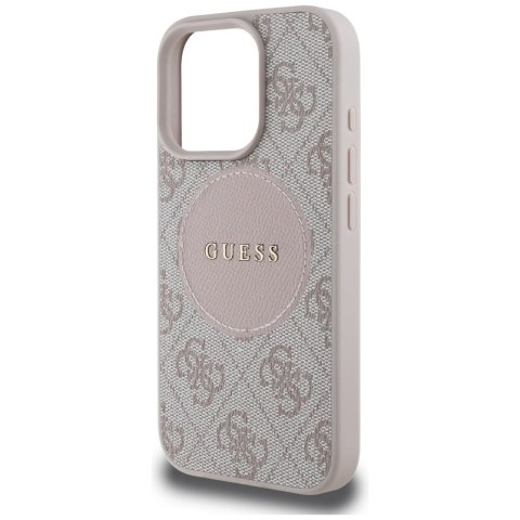 Guess Nakładka HC MagSafe PU 4G Circle with Classic Logo do iPhone 16 Pro Różowa CG Mobile SAS Guess Nakładka HC MagSafe PU 4G Circle with Classic Logo do iPhone 16 Pro Różowa CG Mobile SAS