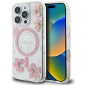 Guess Nakładka HC MagSafe Resin Flowers and Glitter do iPhone 16 Pro Max Różowa CG Mobile SAS