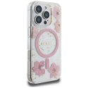 Guess Nakładka HC MagSafe Resin Flowers and Glitter do iPhone 16 Pro Max Różowa CG Mobile SAS
