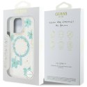 Guess Nakładka HC MagSafe Resin Flowers and Glitter do iPhone 16 Pro Max Turkusowa CG Mobile SAS