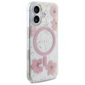 Guess Nakładka HC MagSafe Resin Flowers and Glitter do iPhone 16 Różowa CG Mobile SAS