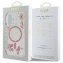 Guess Nakładka HC MagSafe Resin Flowers and Glitter do iPhone 16 Różowa CG Mobile SAS