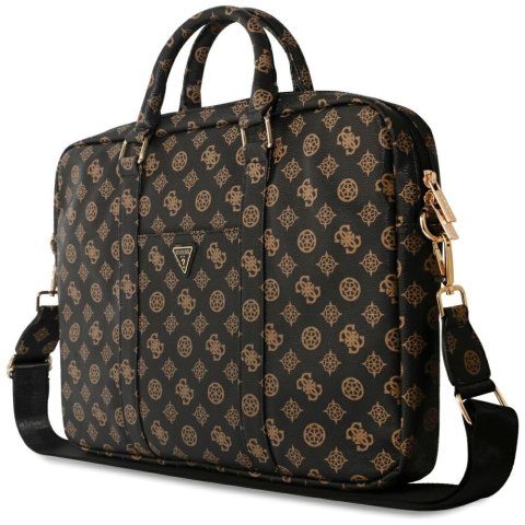 Guess torba Computer Bag Peony Front Pocket & Zipper Triangle Logo do laptopa 16" czarna CG Mobile SAS Guess torba Computer Bag Peony Front Pocket & Zipper Triangle Logo do laptopa 16" czarna CG Mobile SAS
