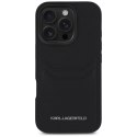 Karl Lagerfeld Nakładka HC Grained PU CardSlot Metal Elong do iPhone 16 Pro Max Czarna CG Mobile SAS