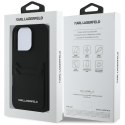 Karl Lagerfeld Nakładka HC Grained PU CardSlot Metal Elong do iPhone 16 Pro Max Czarna CG Mobile SAS