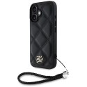 Karl Lagerfeld Nakładka HC Quilted PU Initial Logo & Chain Strap do iPhone 16 Czarna CG Mobile SAS