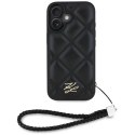 Karl Lagerfeld Nakładka HC Quilted PU Initial Logo & Chain Strap do iPhone 16 Czarna CG Mobile SAS
