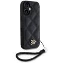 Karl Lagerfeld Nakładka HC Quilted PU Initial Logo & Chain Strap do iPhone 16 Czarna CG Mobile SAS