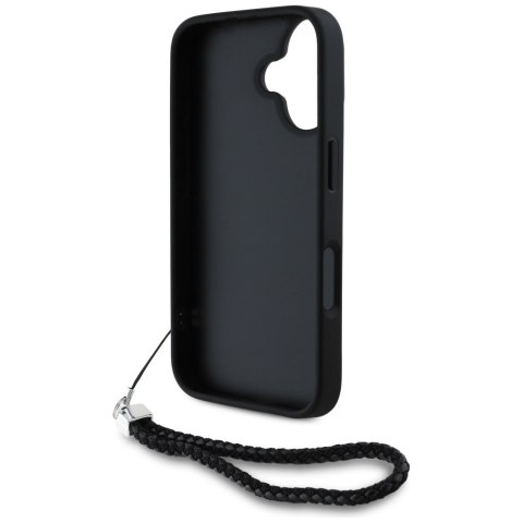 Karl Lagerfeld Nakładka HC Quilted PU Initial Logo & Chain Strap do iPhone 16 Czarna CG Mobile SAS Karl Lagerfeld Nakładka HC Quilted PU Initial Logo & Chain Strap do iPhone 16 Czarna CG Mobile SAS