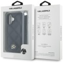 Karl Lagerfeld Nakładka HC Quilted PU Initial Logo & Chain Strap do iPhone 16 Czarna CG Mobile SAS