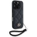 Karl Lagerfeld Nakładka HC Quilted PU Initial Logo & Chain Strap do iPhone 16 Pro Czarna CG Mobile SAS