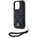 Karl Lagerfeld Nakładka HC Quilted PU Initial Logo & Chain Strap do iPhone 16 Pro Max Czarna CG Mobile SAS