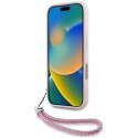Karl Lagerfeld Nakładka HC Quilted PU Initial Logo & Chain Strap do iPhone 16 Pro Max Różowa CG Mobile SAS