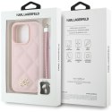 Karl Lagerfeld Nakładka HC Quilted PU Initial Logo & Chain Strap do iPhone 16 Pro Max Różowa CG Mobile SAS