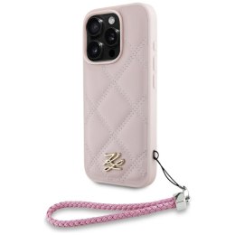 Karl Lagerfeld Nakładka HC Quilted PU Initial Logo & Chain Strap do iPhone 16 Pro Różowa CG Mobile SAS