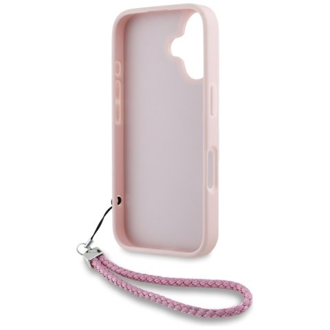 Karl Lagerfeld Nakładka HC Quilted PU Initial Logo & Chain Strap do iPhone 16 Różowa CG Mobile SAS Karl Lagerfeld Nakładka HC Quilted PU Initial Logo & Chain Strap do iPhone 16 Różowa CG Mobile SAS