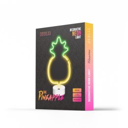 Neon na podstawce LED ANANAS żółto zielony NNE05 Neolia TelForceOne S.A.