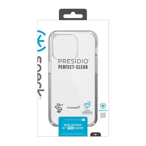 Speck Presidio Perfect-Clear - Etui iPhone 14 Pro z powłoką MICROBAN (Clear) Speck Speck Presidio Perfect-Clear - Etui iPhone 14 Pro z powłoką MICROBAN (Clear) Speck