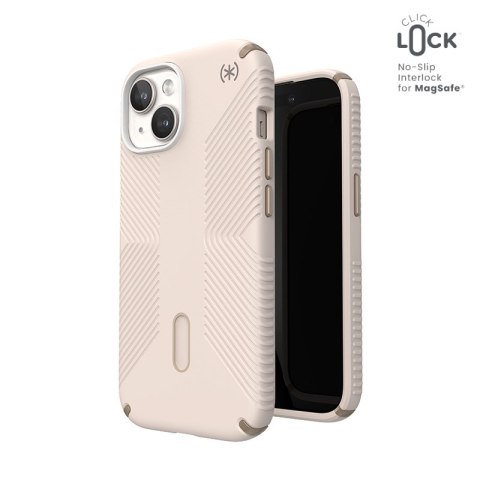 Speck Presidio2 Grip ClickLock & MagSafe - Etui iPhone 16e / iPhone 15 / iPhone 14 / iPhone 13 (Bleached Bone / Heirloom Gold / Speck Speck Presidio2 Grip ClickLock & MagSafe - Etui iPhone 16e / iPhone 15 / iPhone 14 / iPhone 13 (Bleached Bone / Heirloom Gold / Speck