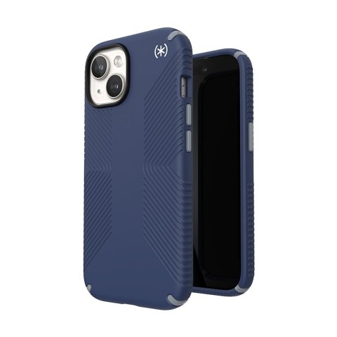 Speck Presidio2 Grip Magsafe - Etui iPhone 16e / iPhone 15 / iPhone 14 / iPhone 13 (Coastal Blue / Dust Grey / White) Speck Speck Presidio2 Grip Magsafe - Etui iPhone 16e / iPhone 15 / iPhone 14 / iPhone 13 (Coastal Blue / Dust Grey / White) Speck
