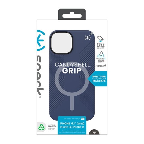 Speck Presidio2 Grip Magsafe - Etui iPhone 16e / iPhone 15 / iPhone 14 / iPhone 13 (Coastal Blue / Dust Grey / White) Speck Speck Presidio2 Grip Magsafe - Etui iPhone 16e / iPhone 15 / iPhone 14 / iPhone 13 (Coastal Blue / Dust Grey / White) Speck