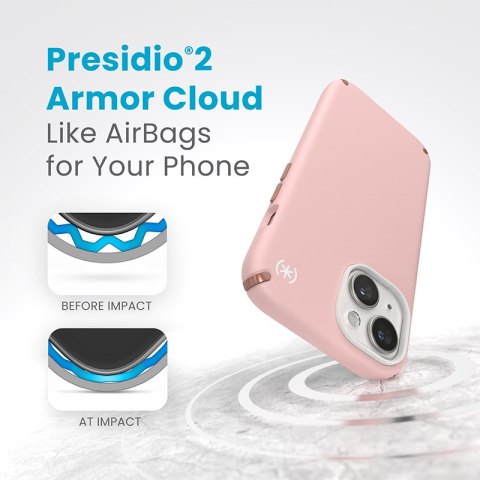 Speck Presidio2 Pro - Etui iPhone 16e / iPhone 15 / iPhone 14 / iPhone 13 (Dahlia Pink / Rose Copper / White) Speck Speck Presidio2 Pro - Etui iPhone 16e / iPhone 15 / iPhone 14 / iPhone 13 (Dahlia Pink / Rose Copper / White) Speck