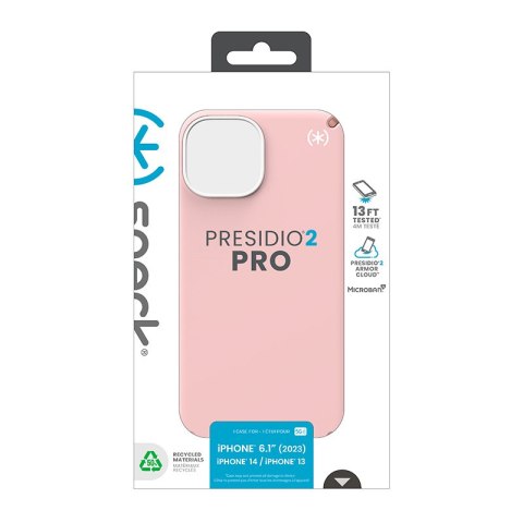 Speck Presidio2 Pro - Etui iPhone 16e / iPhone 15 / iPhone 14 / iPhone 13 (Dahlia Pink / Rose Copper / White) Speck Speck Presidio2 Pro - Etui iPhone 16e / iPhone 15 / iPhone 14 / iPhone 13 (Dahlia Pink / Rose Copper / White) Speck