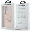 Karl Lagerfeld Rhinestones Karl Head Logo - Etui Samsung Galaxy S25 Ultra (różowy) Karl Lagerfeld