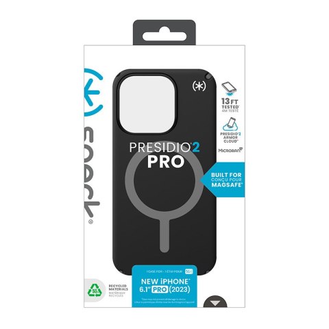 Speck Presidio2 Pro Magsafe - Etui iPhone 15 Pro (Black / Slate Grey / White) Speck Speck Presidio2 Pro Magsafe - Etui iPhone 15 Pro (Black / Slate Grey / White) Speck