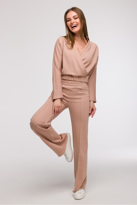 Bluza Damska Model B292 Mocca - BeWear Bluza Damska Model B292 Mocca - BeWear
