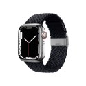 Crong Wave Band - Pleciony pasek do Apple Watch 38/40/41/42 mm (grafitowy) Crong