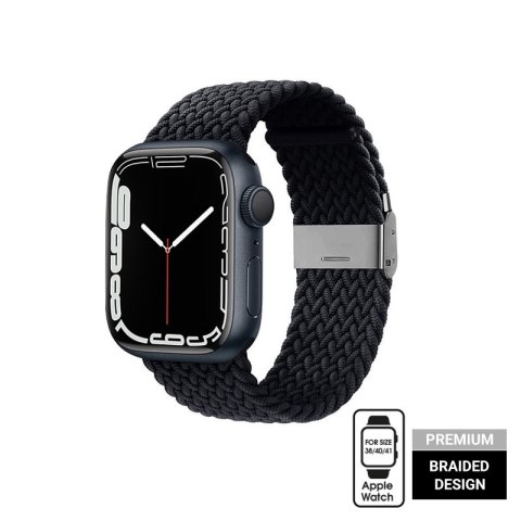 Crong Wave Band - Pleciony pasek do Apple Watch 38/40/41/42 mm (grafitowy) Crong Crong Wave Band - Pleciony pasek do Apple Watch 38/40/41/42 mm (grafitowy) Crong