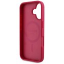 Guess Grained Printed Flower Pattern MagSafe - Etui do iPhone 16 (fuksja) Guess